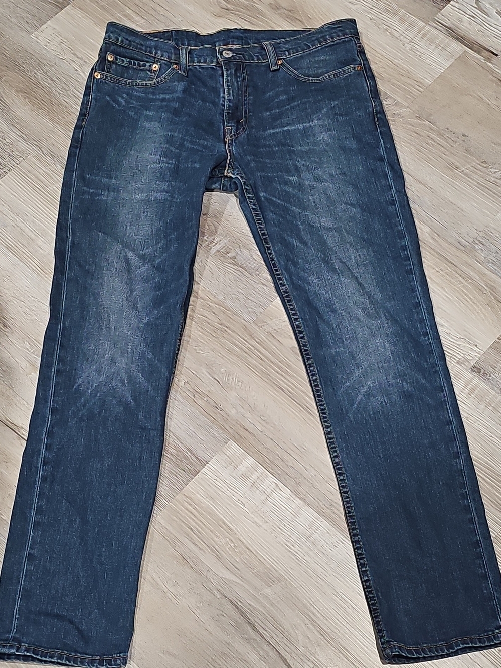 Levi's Men's Straight Jeans in Dark Blue Denim 33 X 32